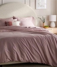 Threshold Tencel Lyocell King Size Duvet Cover Set 3 Pcs Blush