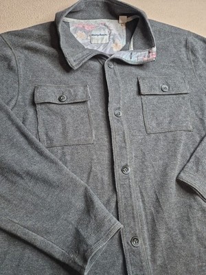 Tommy Bahama Men's Large Montserrat Shirt Jacket Button Up Overshirt Shacket