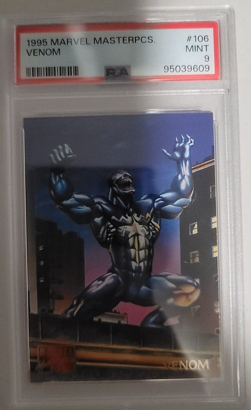 1995 MARVEL MASTERPIECES #106 VENOM PSA 9