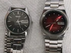 Not Working Vintage Seiko 5 Automatic Japan Day/Date 6319/7009 movement Lot Of 2