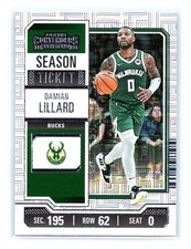 2023-24 Contenders Basketball #9 Damian Lillard Season Ticket Premium Edition