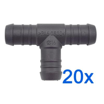 20 x YOU.S Original Schlauchverbinder Zwischenstück RGV Ø 16x16x16 mm - T-Stück