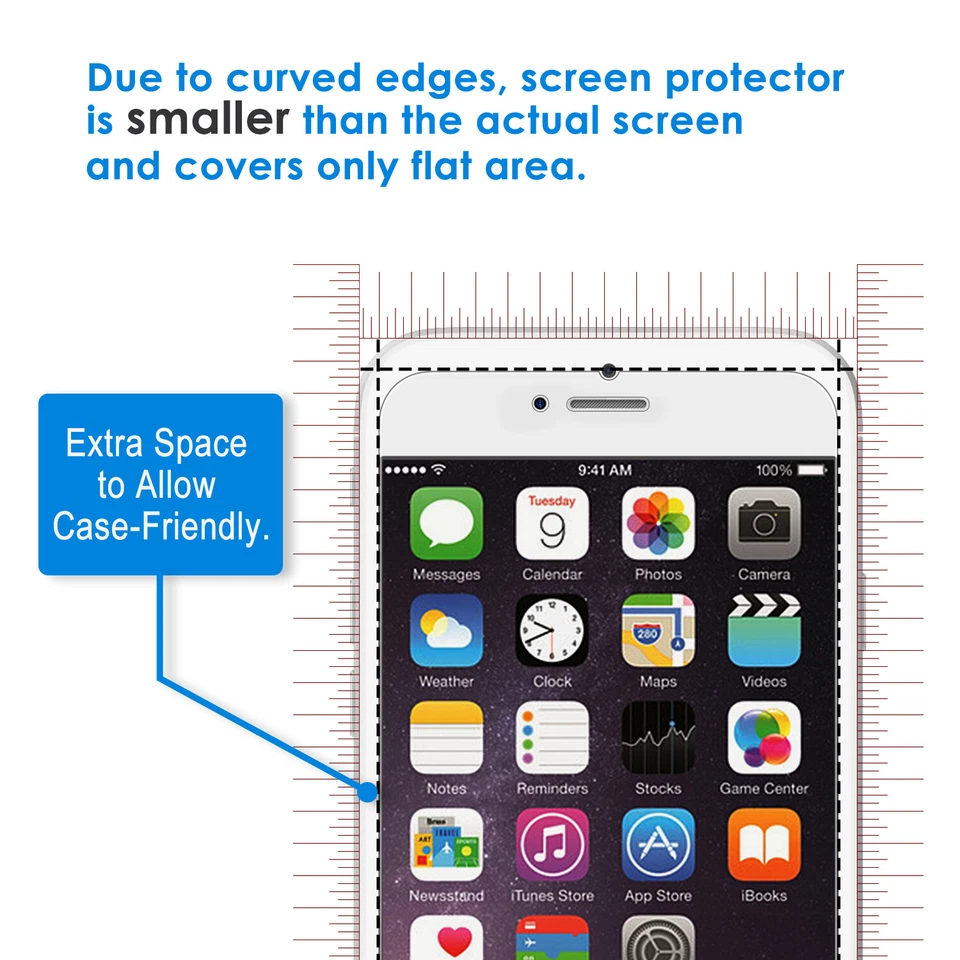 Protector de pantalla JETech para iPhone SE 3/2, iPhone 8/7/6s/6, 4,7 pulgadas, paquete de 2 Foto 4 de 4