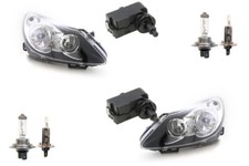 Scheinwerfer passend für Opel Corsa D 06-10 + H7 H1 L R schw./chr. m. Stellmotor