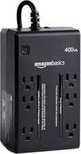 UPS Battery Backup & Surge Protector 400VA/255W, 6 Outlets, Standby Uninterrupti