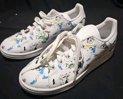 adidas Originals Stan Smith Disney Goofy White Boys Classic Casual