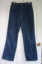 Vtg Lee 13 Blue Jeans 29" Waist Denim Cotton Poly USA Union Made