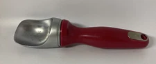Zyliss Ice Cream Scoop - Red Color - Ergonomic Weighted Metal Kitchen Tool