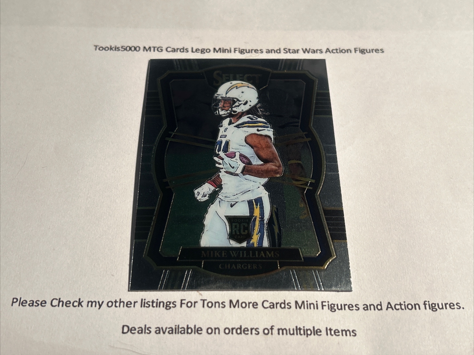 2017 Panini Select Premier Level Silver Prizm Mike Williams #138 Rookie RC