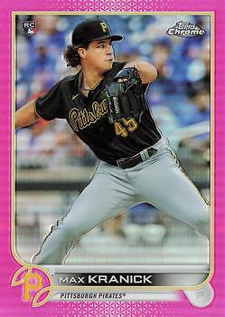 Max Kranick 2022 Topps Chrome #144 Pink Refractor Pittsburgh Pirates