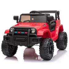 Red 12V Ride on Car Battery Powered Electric Toy Truck w/Remote Control for Kids