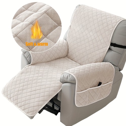 Super soft plush non-slip recliner sofa cover - thick soft plush, warm in winter - Picture 18 of 24