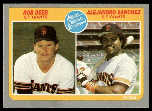 1985 Fleer #648 Rob Deer / Alejandro Sanchez