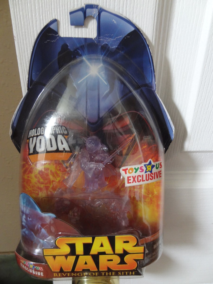 Star Wars Revenge of the Sith HOLOGRAPHIC YODA TOYS R US EXCLUSIVE