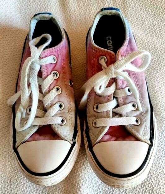 BAMBINI RAGAZZE ARCOBALENO ALL STAR CONVERSE SCARPE DA GINNASTICA UK 11 EU 28 5 US 11 5 STRINGATE