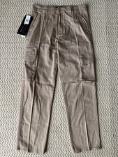 NWT Men's Vertical Sports Khaki Beige Stretch Twill Cargo Pocket Pants ALL SIZES