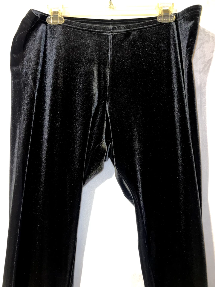 Женские повседневные черные бархатные эластичные леггинсы J. JILL размер L - Изображение 2 из 4