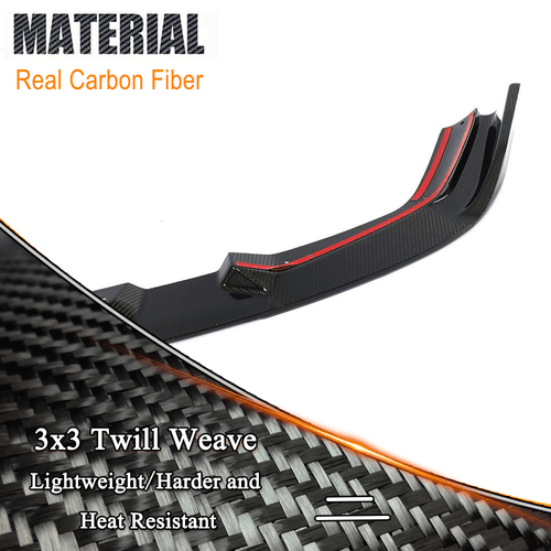 Carbon Frontlippe Front Spoiler Ansatz Schwert Passt für BMW F87 M2 Competition - Picture 9 of 12