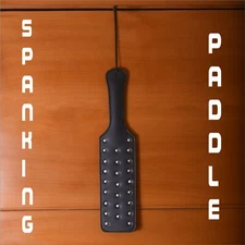 Real Cow Leather Spanking Paddle BDSM Leather Slapper Slave Fetish Crop Handmade