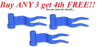  New Lego Lot of 3 BLUE VIOLET Wave Wavy Racing Flags Town City Kingdom Friends
