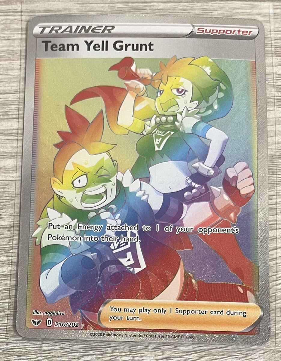 team yell grunt pokemon card price Sword & Shield cementing its place as a must Team Yell Grunt 210/202 Secret