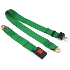 Green Universal Racing Adjustable Seat Extension Extender Strap Safety 2 Point