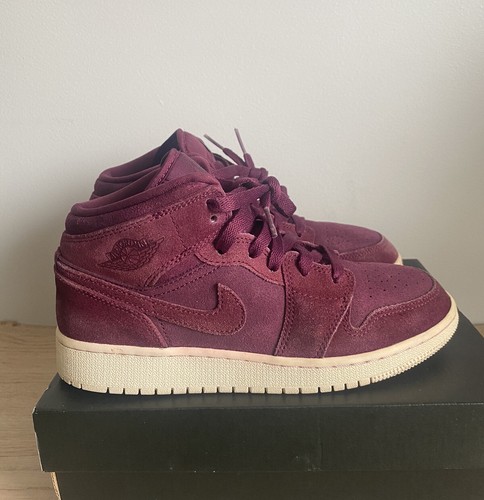 Jordan 1 Mid Bordeaux - 5 Y- 6.5 W [554725-625] RARE | eBay