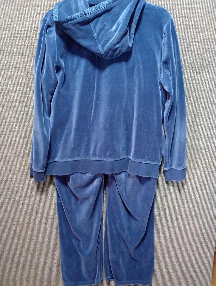 Conjunto de chaqueta y pantalón con capucha y cremallera Liz Claiborne talla L Foto 4 de 4