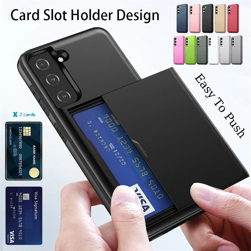 Card Slot Holder Wallet Case Cover For Samsung Galaxy S26 S25 S24 FE S23 Ultra