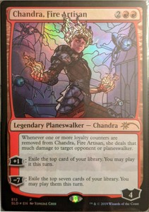 Chandra, Fire Artisan - Foil - Stained Glass x1 - Secret Lair Drop Series - NM-M