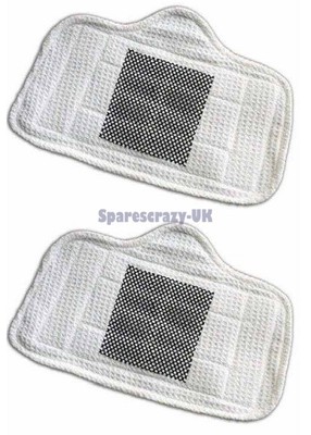 Für Home-Tek HT824 Hochwertige Mikrofaser Dampfmopp Peeling Pads 2er Pack