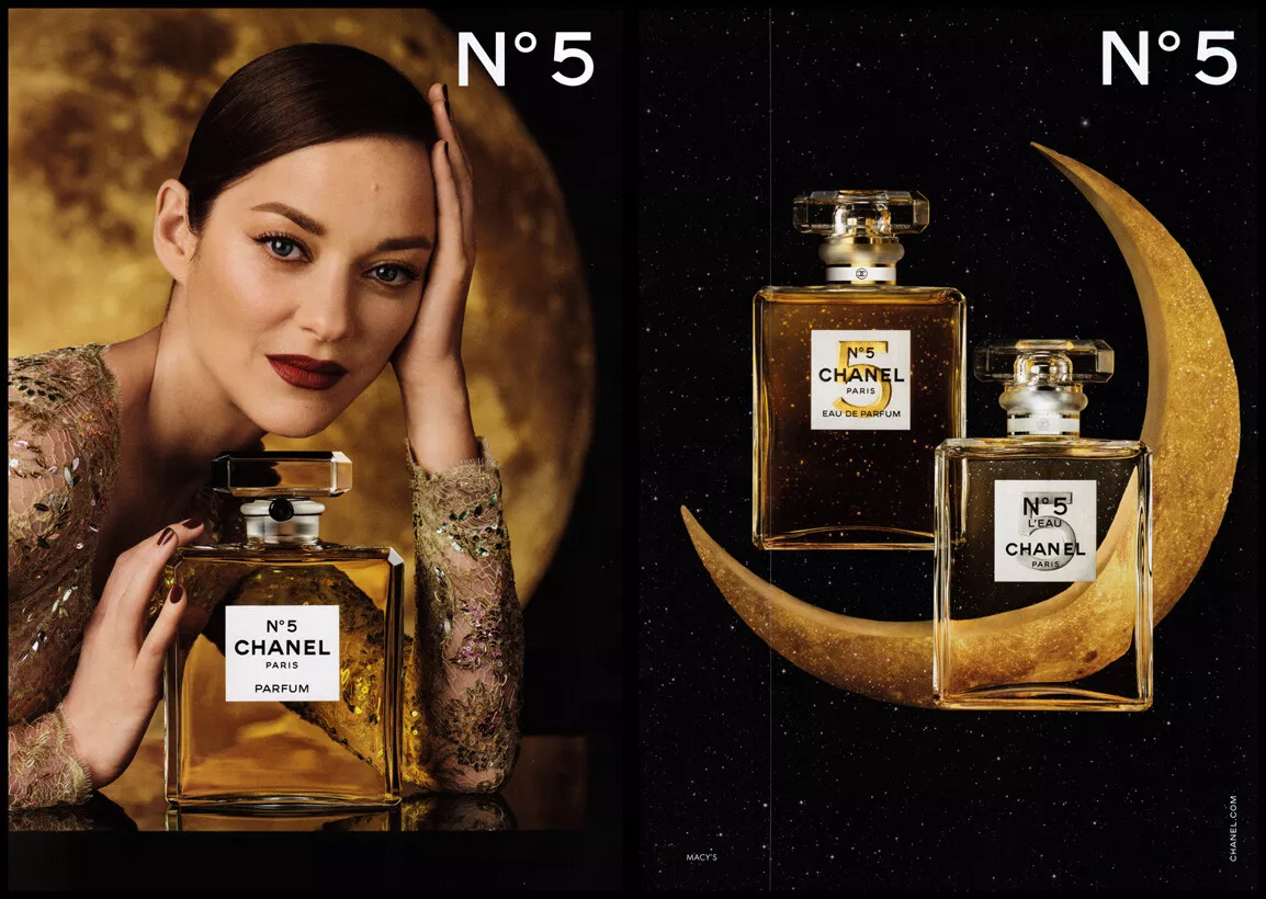 Marion Cotillard 2-page clipping 2022 ad for Chanel No. 5 - v.3