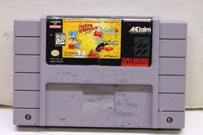 The Itchy And Scratchy Game Simpsons SNES Super Nintendo Authentic Cart RARE