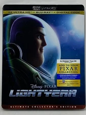 Lightyear (2022) 4K UHD Blu-Ray + Slipcover Chris Evans, Keke Palmer, Peter Sohn