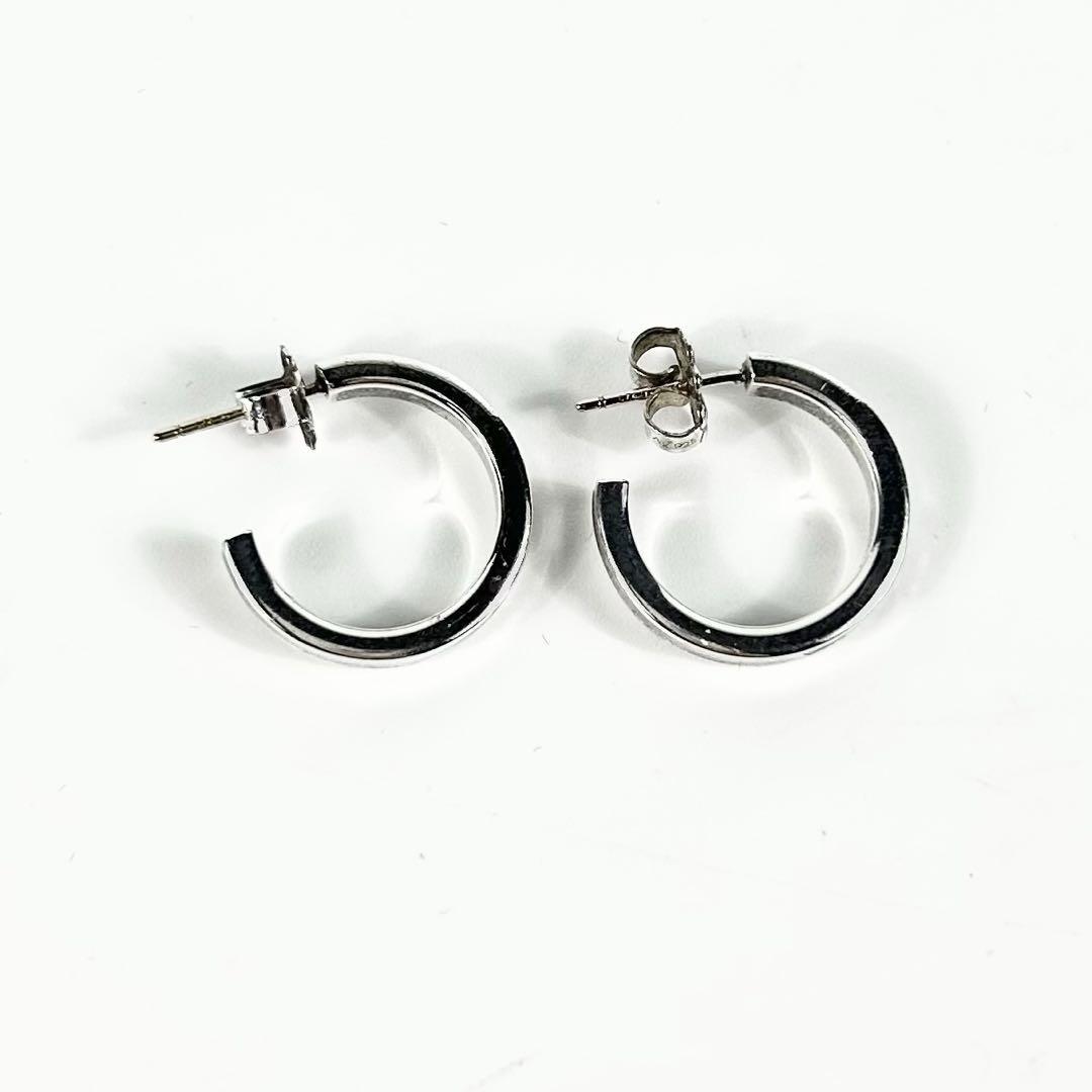 Tiffany & Co. Sterling Silver 925 1837 Small Narrow Hoop Earrings