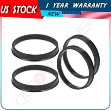 pcs of 4 ID-71.5 mm to OD-78 mm Black Wheel Hub Centric Rings plastic