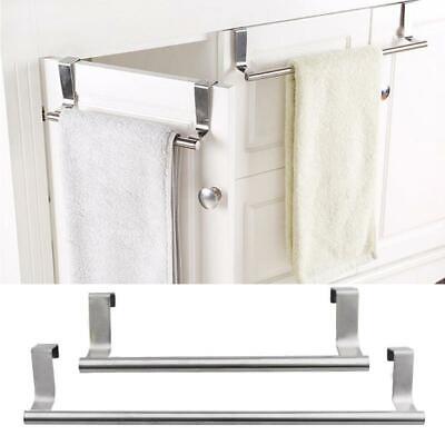 Custom over the door kitchen towel bar Stainless Steel Over Door Towel Hook Rack Kitchen Cabinet Storage Shelf Holder Ebay