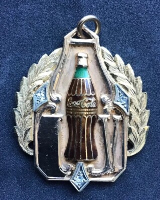 1958 COCA COLA 14K 100,000 GALLON CLUB GOLD MEDALLION AWARD S. C. VINSON RARE
