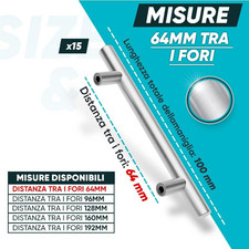 Maniglie Per Mobili Nero Acciaio - 2 Pezzi | Distanza Fori 256mm Per Cucina E Armadi - Foto 11