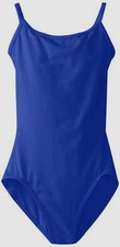 Capezio Kid's Girl's Blue Camisole High-Neck Tank Dance Leotard Size L