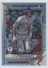 2021 Bowman Draft 1st Edition Sky Blue Foil JT Schwartz #BD-61 h3a