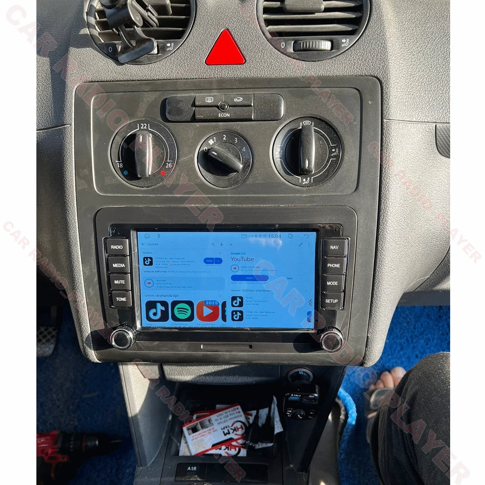 Android 14 Autoradio Für VW Caddy 2003-2013 Stereo Carplay GPS Nav BT+AHD Kamera - Bild 3 von 4