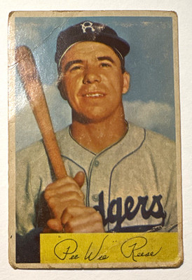 Bowman 1954 Bowman Pee Wee Reese #58 Brooklyn Dodgers Base Set Baseball Card