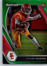 2021 Panini Prizm Draft Picks Collegiate #160 Tyler Vaughns Green