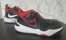 Nike Team Hustle D11 Boys Size 5Y Black Red Basketball Running Shoes Sneakers