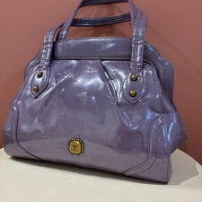 ANNA SUI Purple Handbag with Butterfly Embossing - Pre-Owned