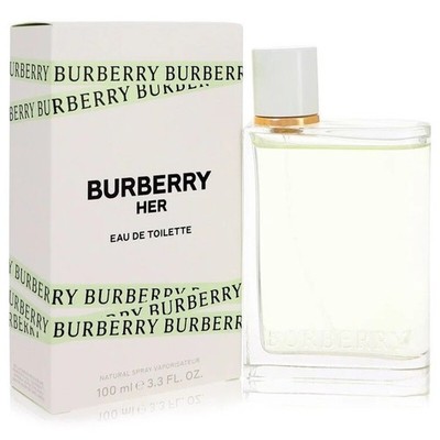 Burberry Her Ladies Perfume 3.3oz 100ml EDT Fresh Fragrance - New Gift NIB