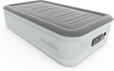 Huddle Luftbett Einzel mit integrierter Pumpe, verstellbar, USB-Nachtlicht, Beig