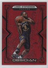 2021-22 Panini Obsidian Electric Etch Red Flood Lance Stephenson #112 1jk7