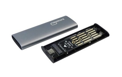 Externe M.2 SATA SSD in USB 3.1 Gehäuse - USB Type-A / Type-C 128GB 256GB 512GB